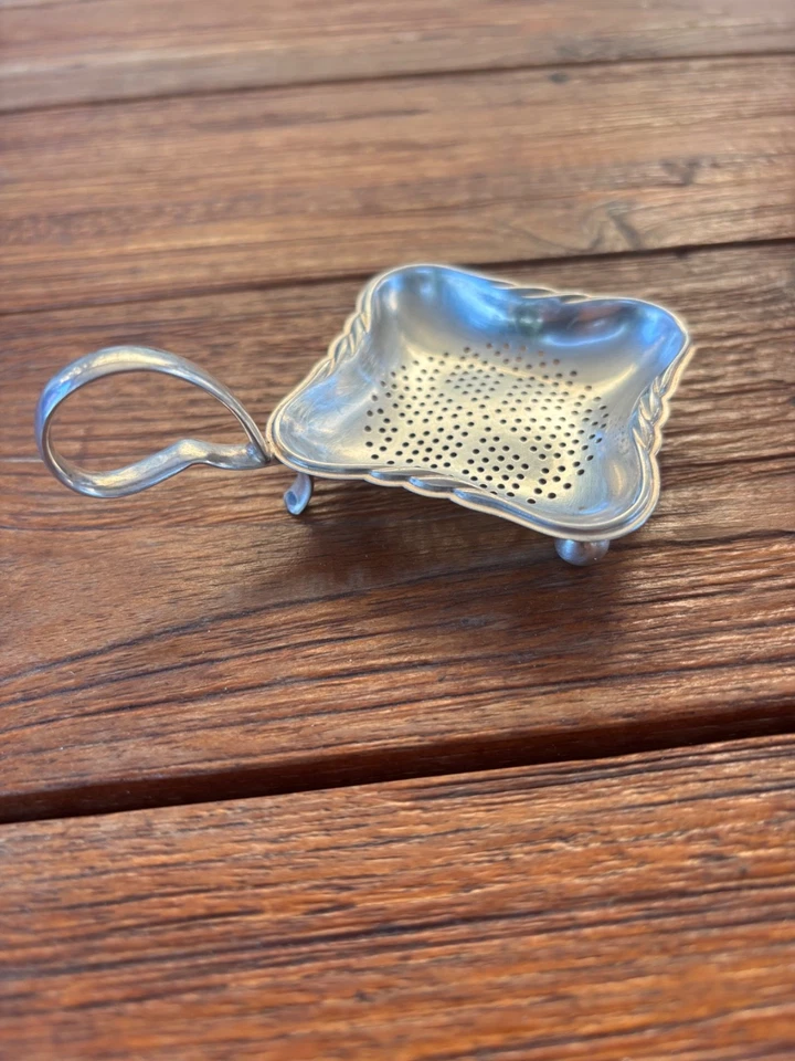 WMF viereckiges versilbertes Teesieb ca. 1930er Jahre - Bild 3 von 4