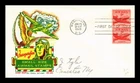DR JIM STAMPS US COVER AIR MAIL 5C COIL FDC SCOTT C37 KEN BOLL CACHET CRAFT