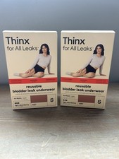  2 Thinx For All Leaks Reusable Underwear Size Small, Hi-Waist