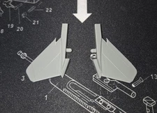 3D Printed Transformers G2 Starscream Replacement Stabilizer Wings Left & Right