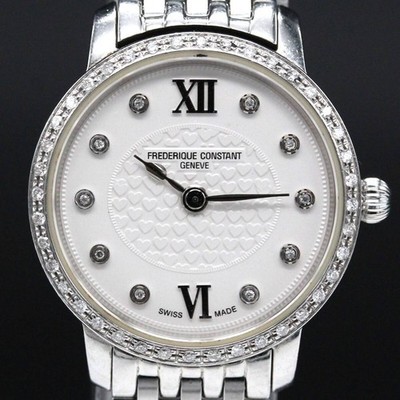 Excellent Condition Frederique Constant 1956926 Diamond Ladies Watch Quartz A042