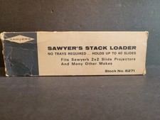 Vintage Sawyer's Stack Loader 6271 for 2 x 2 Slide Projectors Holds 40 slides