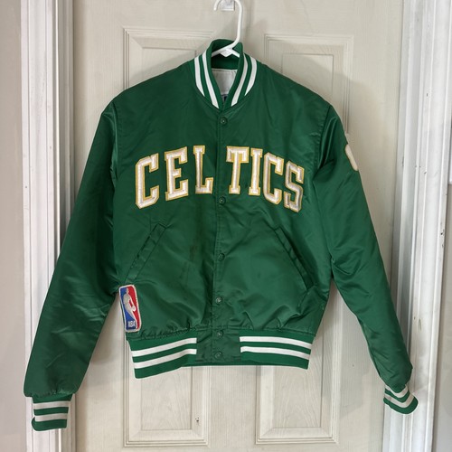 Vintage 80s 90s NBA Starter Boston Celtics Satin Jacket Basketball USA Small - Picture 2 of 18