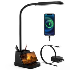 Desk Lamp with USB Charging Port, Study Table Light for Home Office Bedrooms,...
