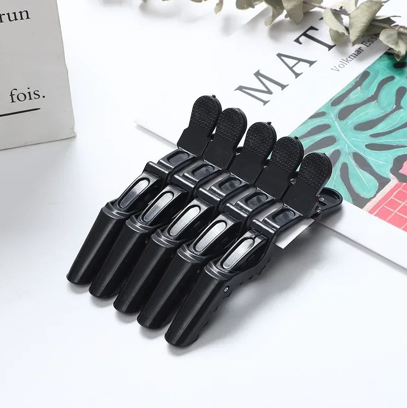 5Pcs Alligator Hair Clips – Double-Hinged Plastic Sectioning Clamps For Salon