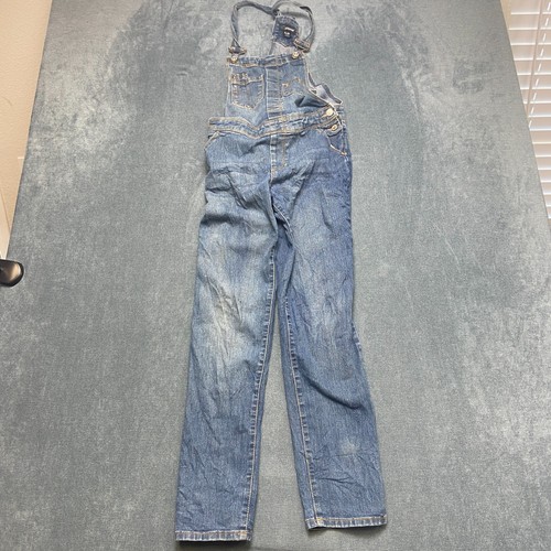 Jordache Denim Overalls Girls XL 14-16 Blue Medium Wash Bib Adjustable Strap