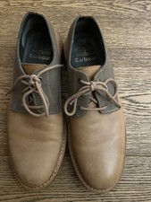 South Shields Barbour Men's Leather Broges Shoes, Size 9 UK, Brown