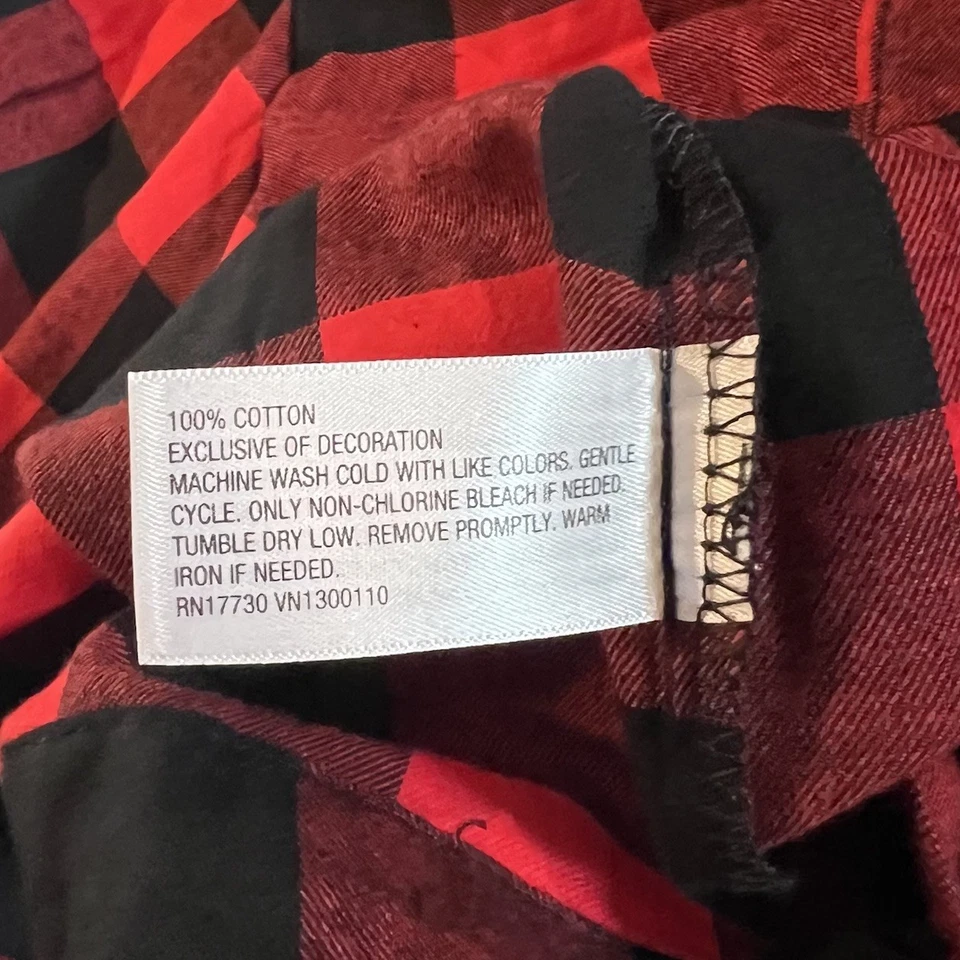 Conjunto de pijama a cuadros Wondershop at Target rojo y negro Buffalo para hombre - talla XXL Foto 4 de 4