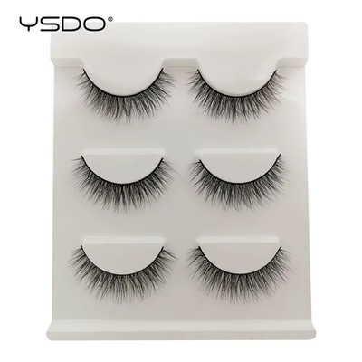 Fox Eye Lashes 3/10 Paar Lashes 3D Mink Natural Lashes Soft Cat Eye Lashes Exte