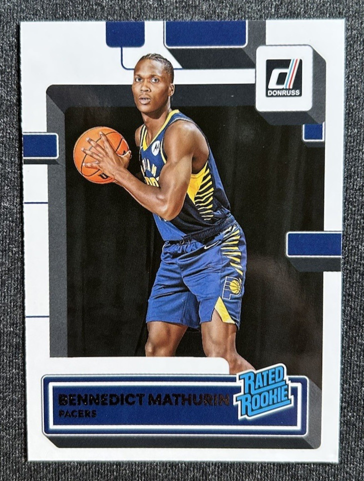 2022-23 Panini Donruss Rated Rookie RC #206 Benedict Mathurin Indiana Pacers