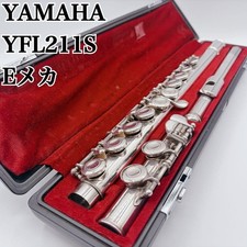 Yamaha YFL-211S Flute Silver Plated E Mechanism Japan Student Model w/Case Used