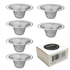 6-Pack Bathroom Mesh Sink Drain Strainer - 2.12" Top / 1" Small Stainless...