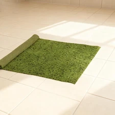 Lush Artificial Grass Mat 4x3.3 Ft - Realistic & Soft Synthetic Turf, Waterpr...