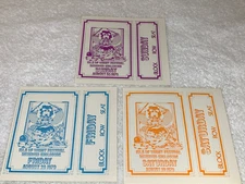 JIMI HENDRIX THE DOORS THE WHO 3 Isle Of Wight 1970 Festival Concert Tickets U.K