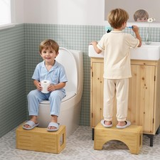 AmazerBath Toilet Stool for Toddler Potty Training, Non-Slip Baby  Kids Potty S