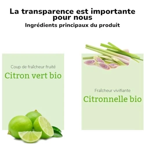 lavera Recharge Lime Care Savon Liquide - savon liquide au citron vert bio & ... - Photo 3/4