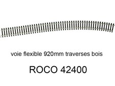 ROCO Voie flexible 920mm traverses bois code 83 - HO 1/87 - ROCO 42400