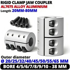 Shaft Coupling Rigid Clamp Jaw Coupler ID 4-38mm Motor shaft Joint Connector CNC