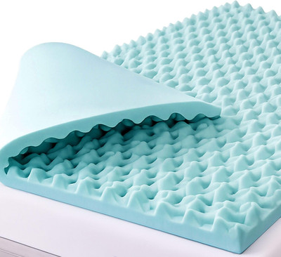Queen Size Egg Crate Foam Mattress Topper for Comfort and Support 56x78x2