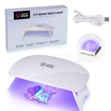 Mini UV Light for Resin, 2.5Times Higher UV Energy Value Portable UV Resin Light