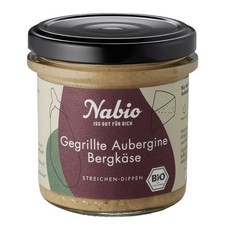 Nabio Gegrillte Aubergine Bergk&auml;se Aufstrich BIO 135g