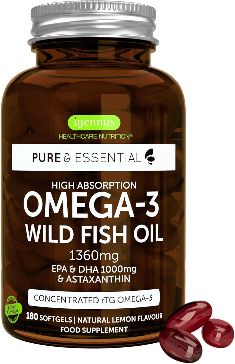 Integratore Omega 3 Ultra Puro 1000mg | EPA 670mg | IFOS 5 Stelle