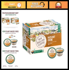 Hazelnut Cr me Medium Roast Coffee Pods, 12ct Box - Pack of 6, Single Serve