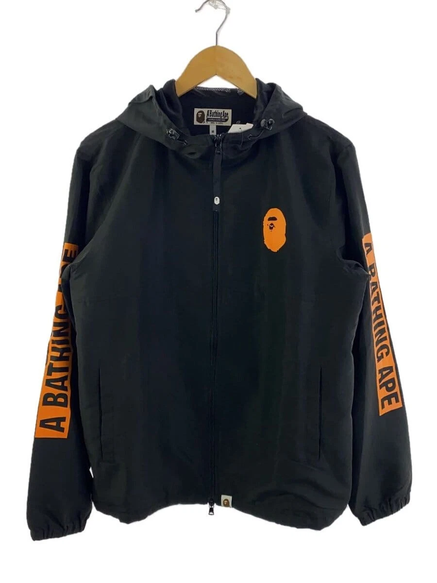 A BATHING APE (BAPE) Giacca con cappuccio A BATHING APE nera M usata