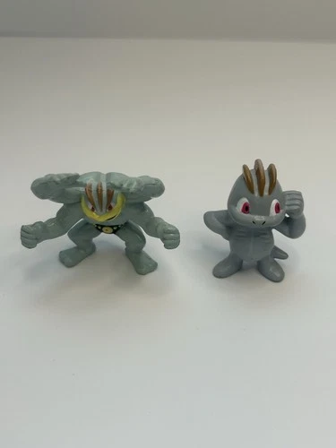 RARE Vintage Pokémon Machamp & Machop AULDEY TOMY Figure Lot  CGTSJ Gen 1 #24
