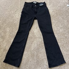 Jeans Abercrombie & Fitch donna M 29 corti The Bootcut MR Curve Love neri nuovi