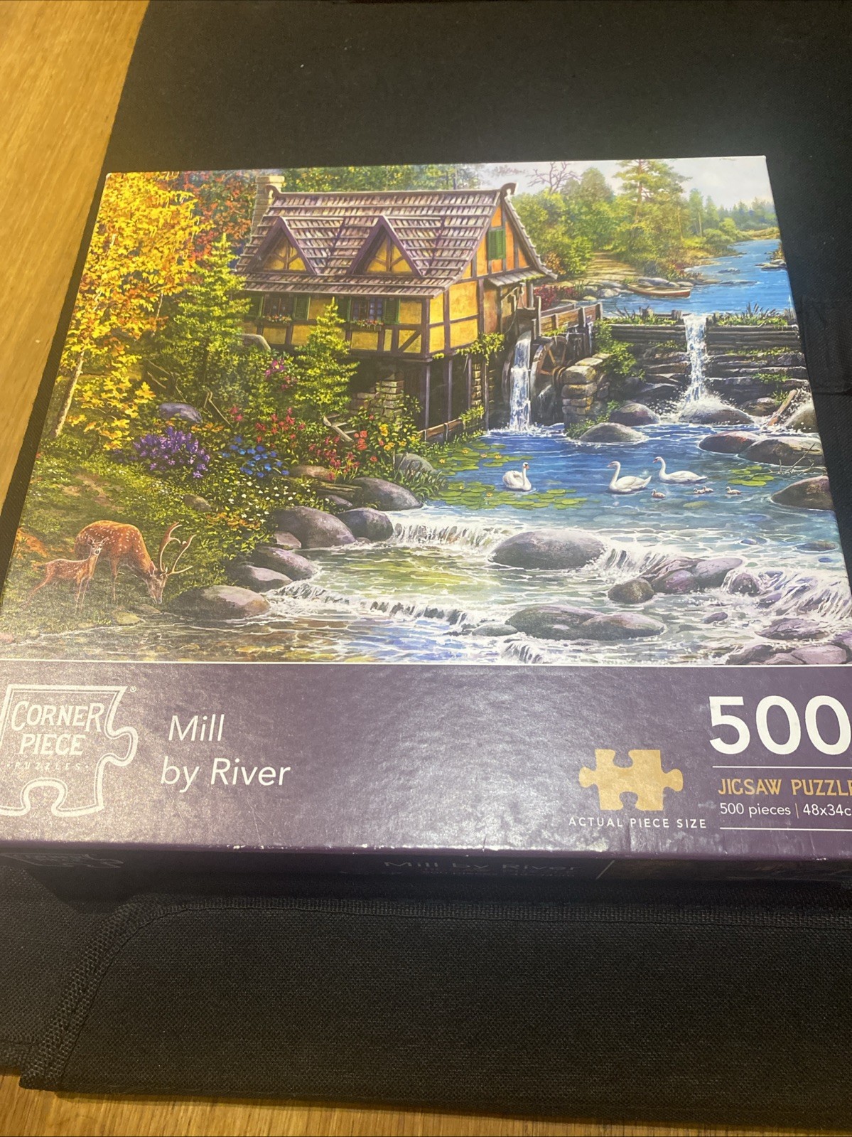 Corner Piece Mill By River 500 Piece Jigsaw Puzzle The Works Complete