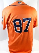 2013-19 Houston Astros #87 Game Used Orange Jersey Name Plate Removed 46 DP25543