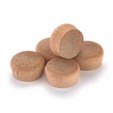 Birch Round Head Screw Hole Plug 3/8" 100 pack