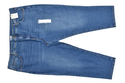 Terra & Sky Women's Plus 26W Petite Straight Leg Blue Denim Jeans Cotton NWT