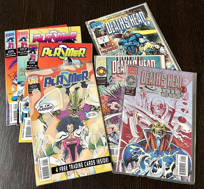 DEATH'S HEAD Vol.II #1 / Die Cut #1-2 + Plasmer #1-4 NM 9.8 Marvel UK Comics LOT