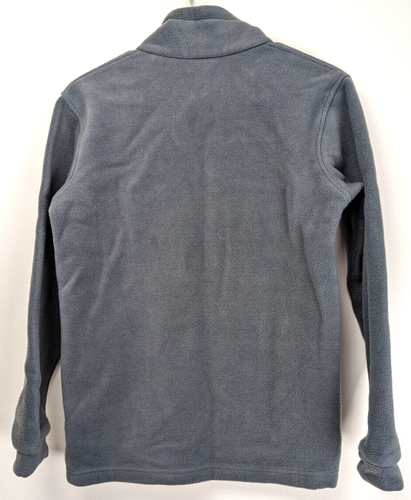 Columbia Boys Youth Fleece Full Zip Jacket Size L 14/16 Color Gray Orange Zipper - Picture 8 of 10