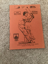 ACT 1975 YEAR BOOK  and Constitution cricket memorabilia
