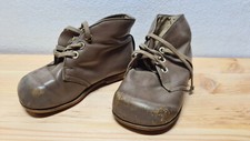 Antike Kinderschuhe Leder Handarbeit Gr. 19, wohl 20er-Jahre