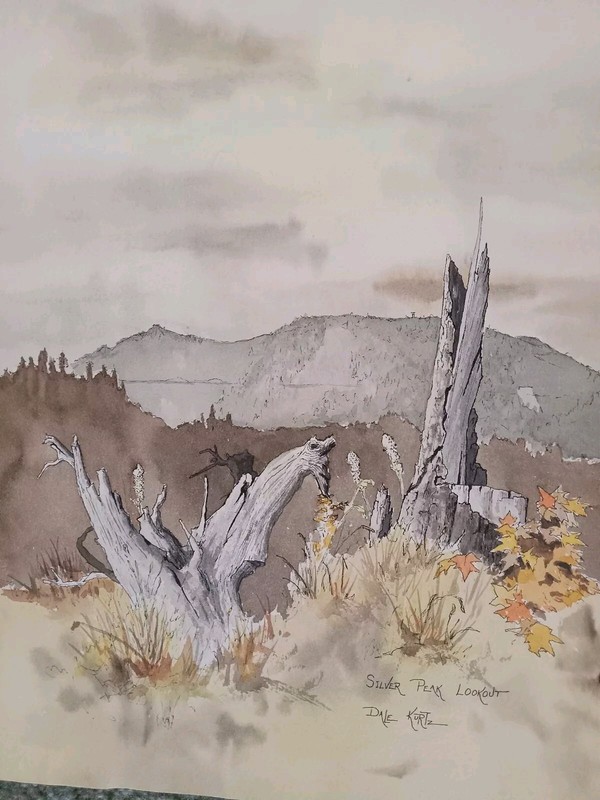 Dale Kurtz Original watercolor painting landscape