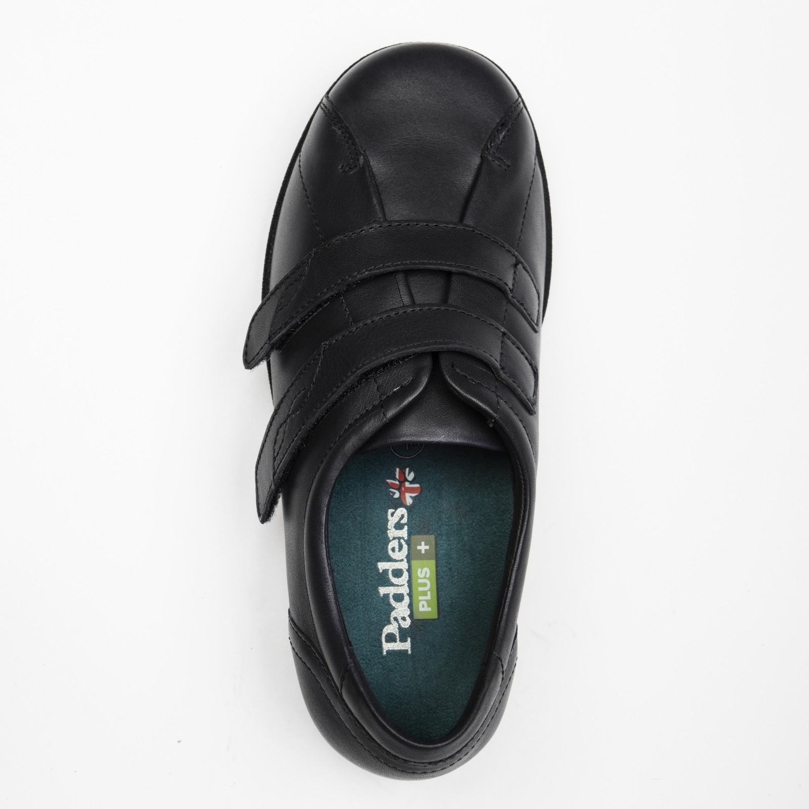 Padders Kerry señoras de para mujer de señoras cuero zapatos con cierre de tacto extra ancho Plus Negro 04e0e1 Padders Kerry señoras de para mujer de señoras cuero zapatos con cierre de tacto extra ancho Plus Negro 04e0e1