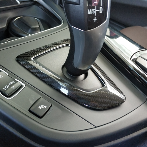 Dry Carbon Fiber Car Gear Shifter Frame Trim For BMW F30 F32 F33 F36 F34 F20 F22 - Bild 9 von 18