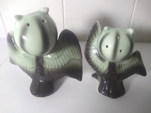 Owl Salt Pepper Shaker Set - Picture 4 of 7