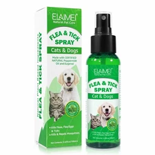 Natural Flea, Tick & Mosquito Spray for Dogs, Cats, and Home - Tick Killer