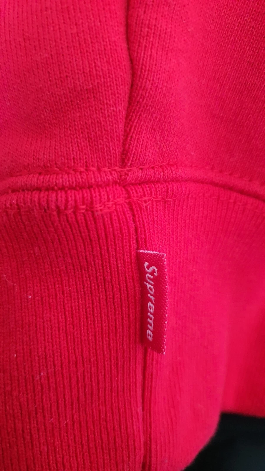 Felpa con cappuccio SS21 Supreme Laser Cut S Logo taglia XL rossa