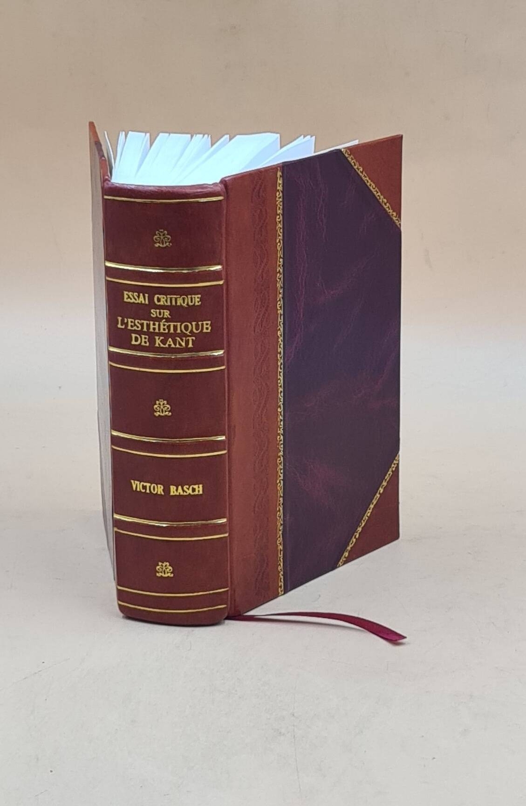 1927 Kant Aesthetics Critique by Victor Basch Leather Bound Edition
