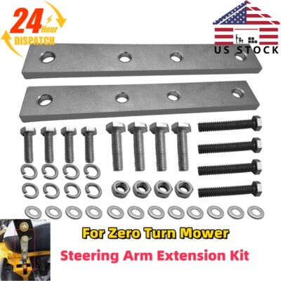 2PCS For Zero Turn Mower Steering Arm Extension More Leg Room Raise by 3 1/2''