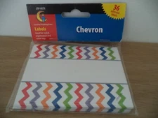Chevron Labels by Creative Teaching Press 4" X 3" 2 PACKS OF 36 ADHESIVE LABEL