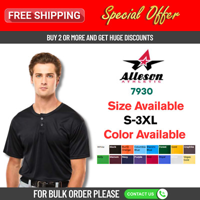 Alleson Athletic 7930 B-Core Placket Jersey