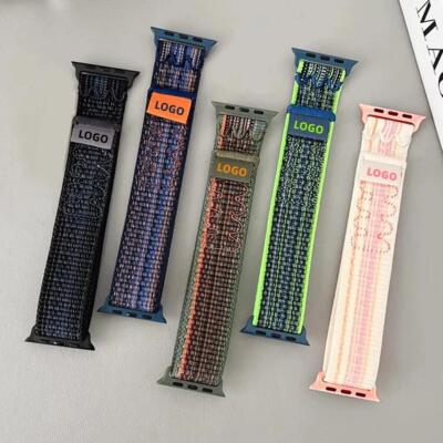 Nylon Classic Sport Loop bracelet correa Apple watch series 9 8 7 5 4 3 Ultra SE
