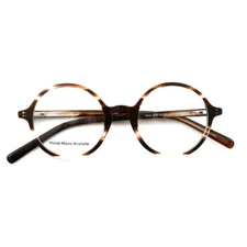 Vintage Round Acetate Eyeglass Frames Men Women Retro Nerd Geek Acetate Glasses